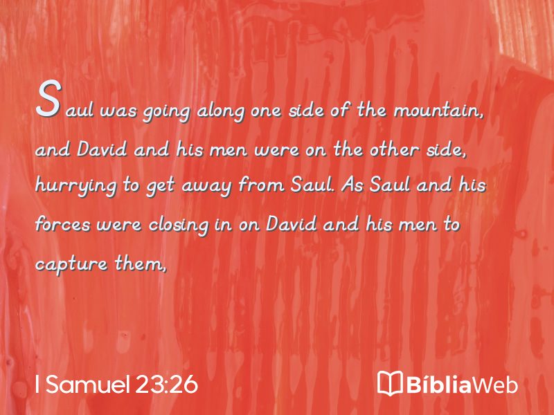 I Samuel 23:26 em imagem para compartilhar