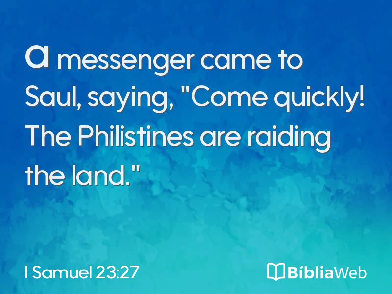 I Samuel 23:27 em imagem para compartilhar