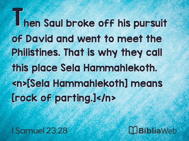 I Samuel 23:28 em imagem para compartilhar