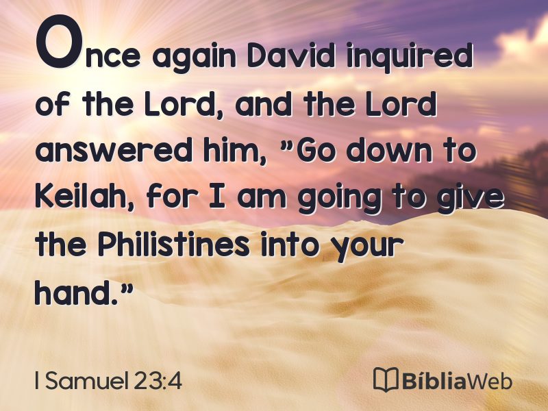I Samuel 23:4 em imagem para compartilhar