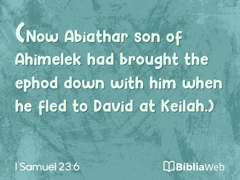 I Samuel 23:6 em imagem para compartilhar