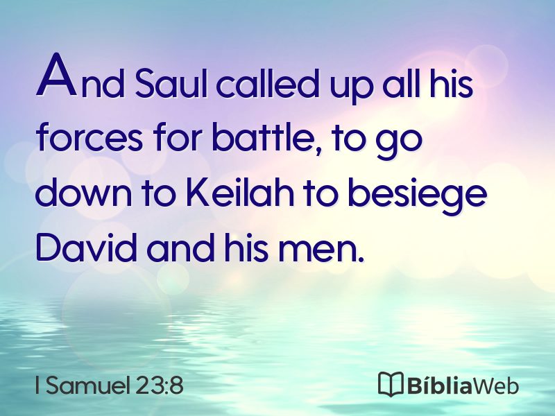 I Samuel 23:8 em imagem para compartilhar