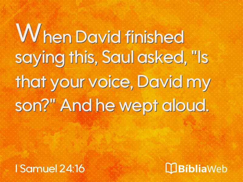 I Samuel 24:16 em imagem para compartilhar