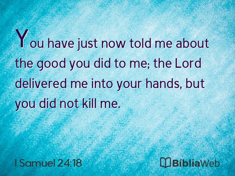 I Samuel 24:18 em imagem para compartilhar