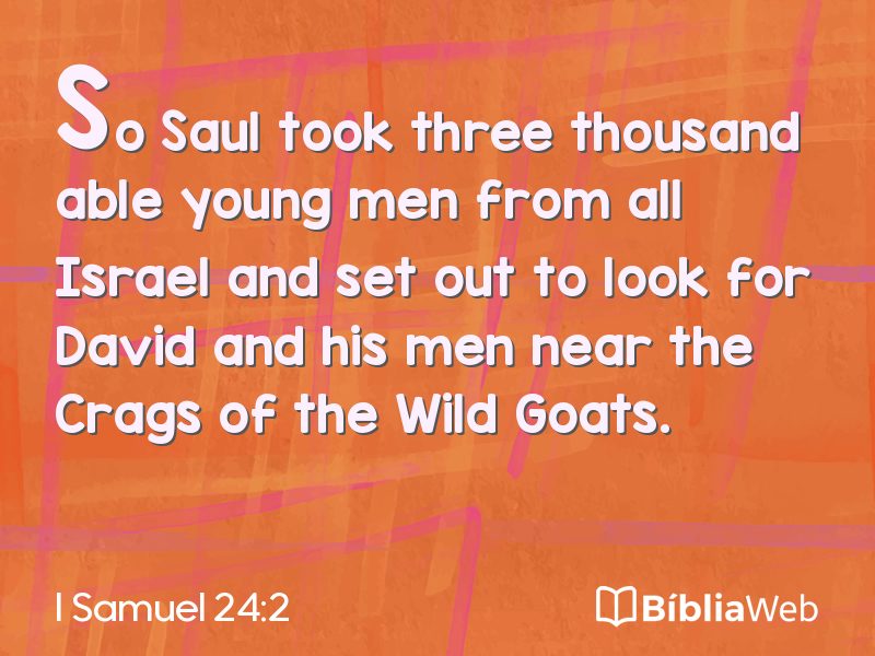 I Samuel 24:2 em imagem para compartilhar