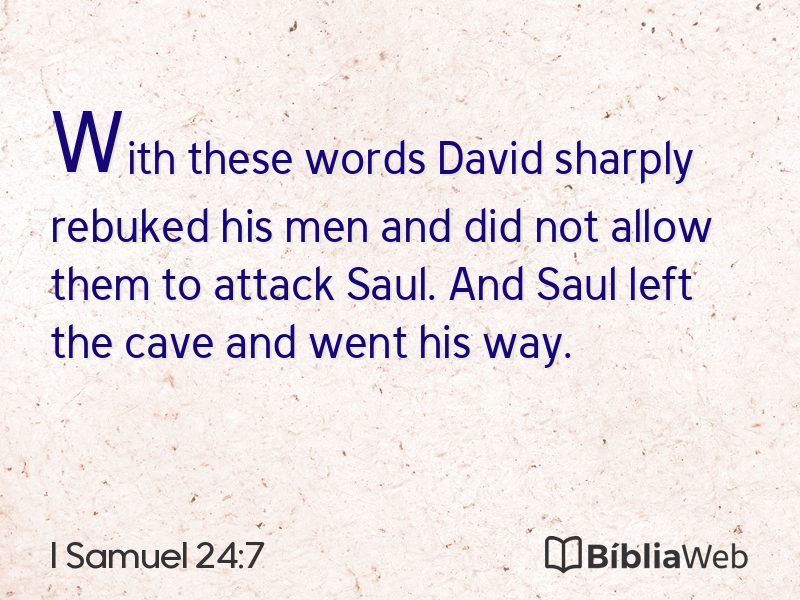 I Samuel 24:7 em imagem para compartilhar