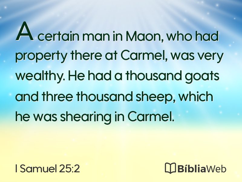 I Samuel 25:2 em imagem para compartilhar