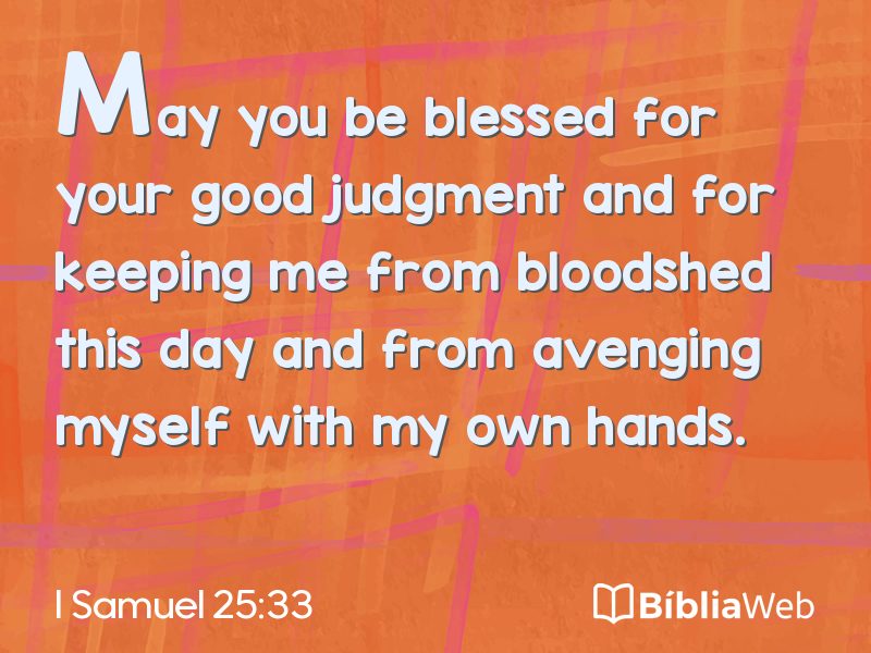 I Samuel 25:33 em imagem para compartilhar