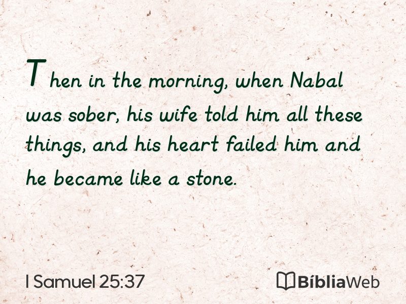 I Samuel 25:37 em imagem para compartilhar