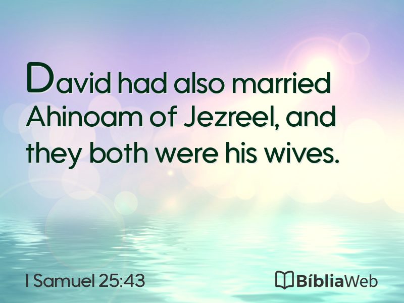 I Samuel 25:43 em imagem para compartilhar