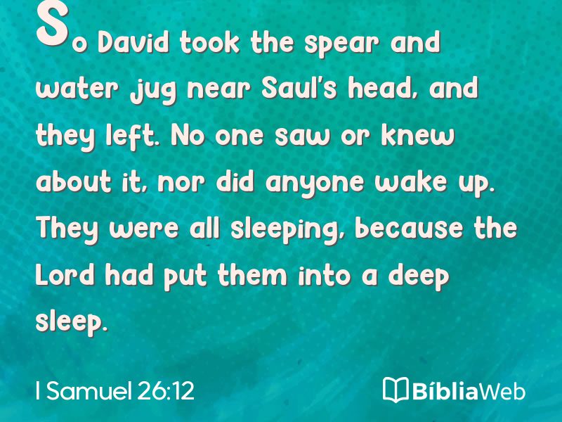 I Samuel 26:12 em imagem para compartilhar