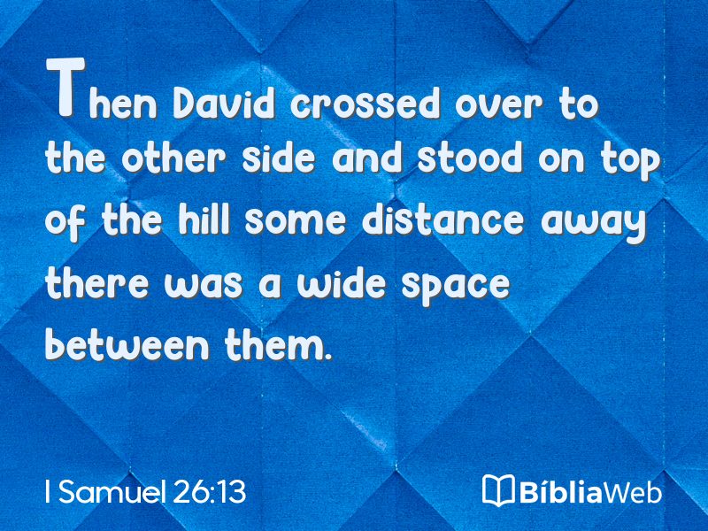I Samuel 26:13 em imagem para compartilhar