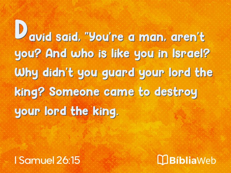 I Samuel 26:15 em imagem para compartilhar