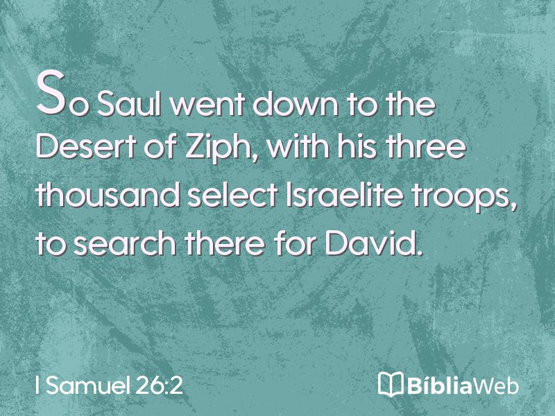 I Samuel 26:2 em imagem para compartilhar