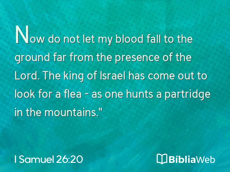 I Samuel 26:20 em imagem para compartilhar