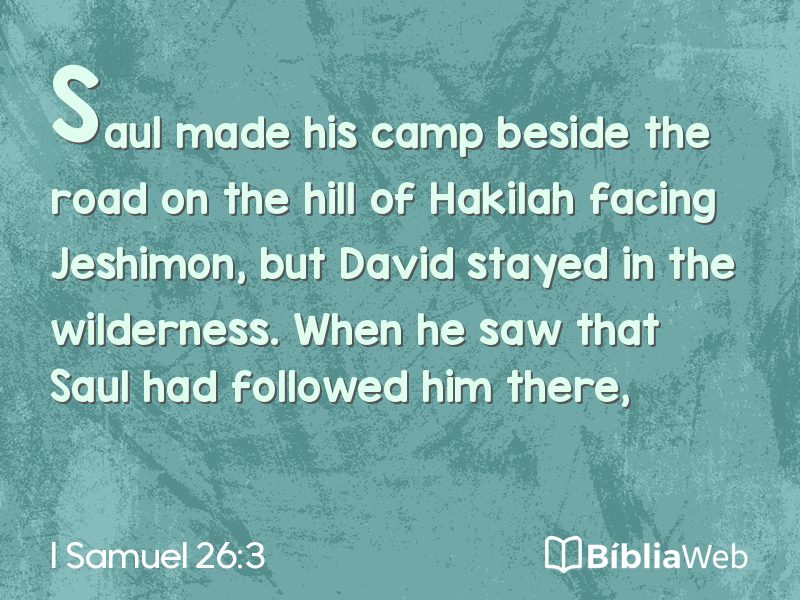I Samuel 26:3 em imagem para compartilhar