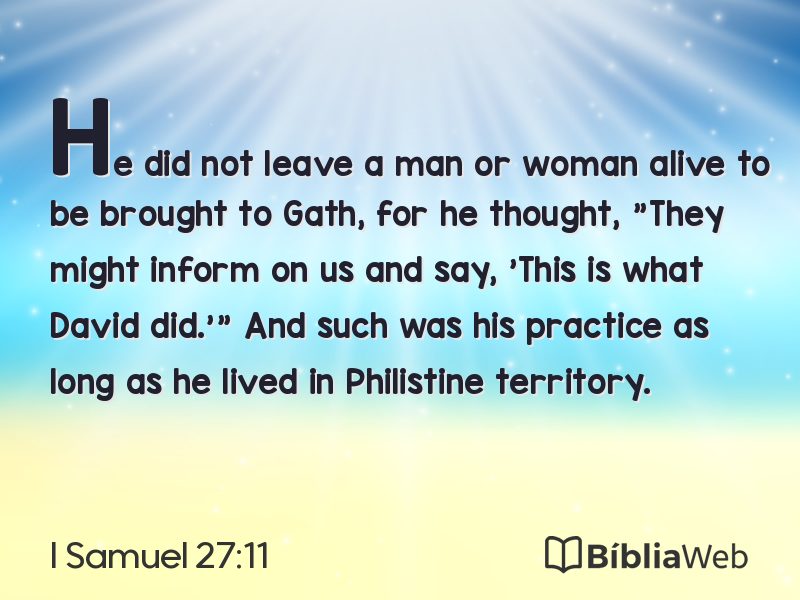 I Samuel 27:11 em imagem para compartilhar