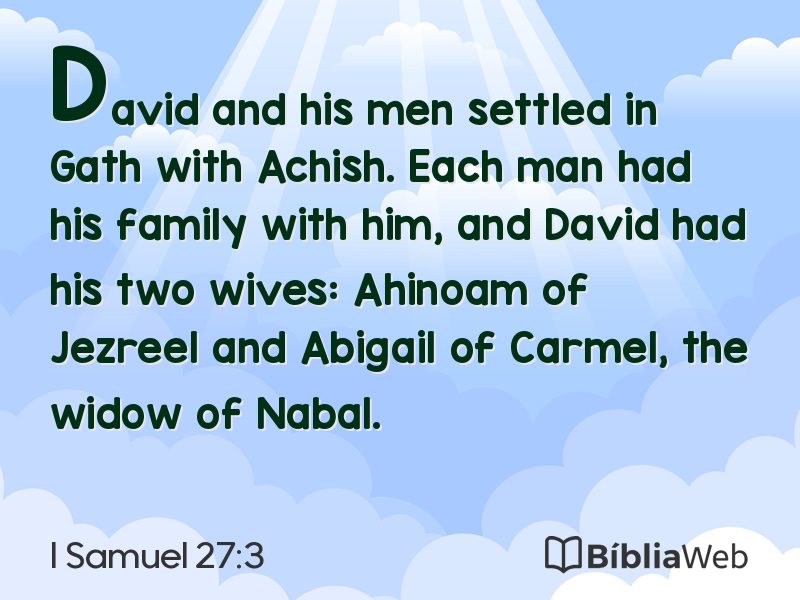 I Samuel 27:3 em imagem para compartilhar