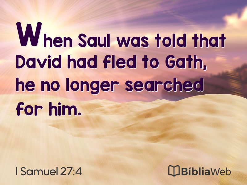 I Samuel 27:4 em imagem para compartilhar