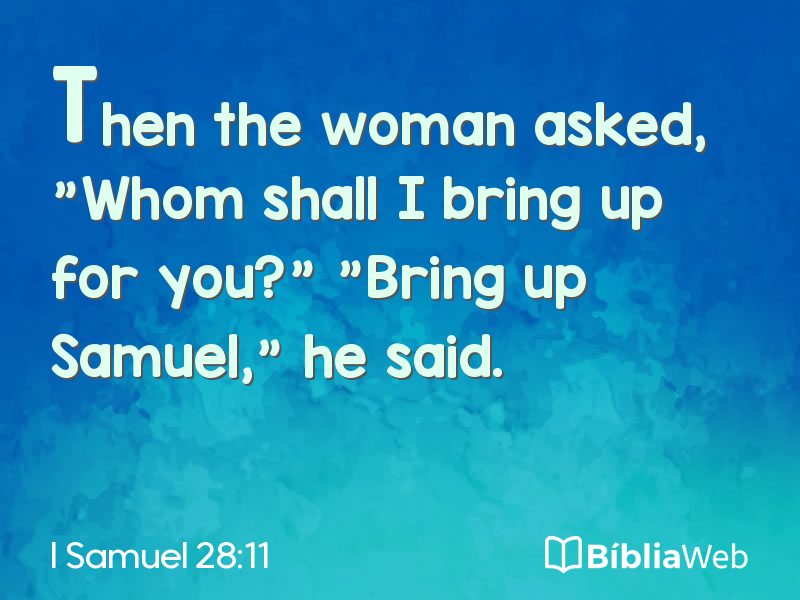 I Samuel 28:11 em imagem para compartilhar