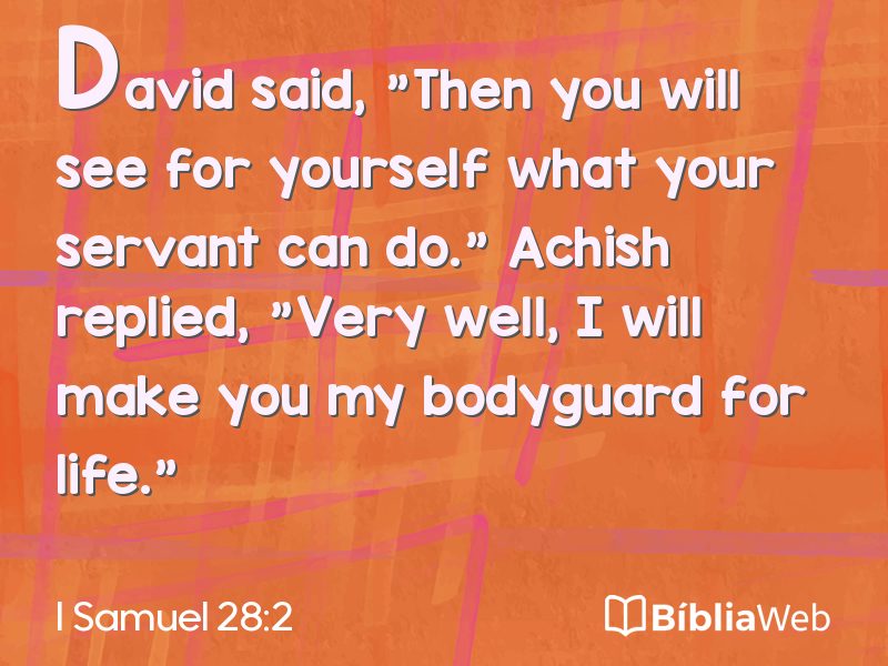I Samuel 28:2 em imagem para compartilhar