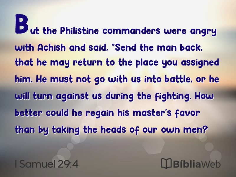 I Samuel 29:4 em imagem para compartilhar