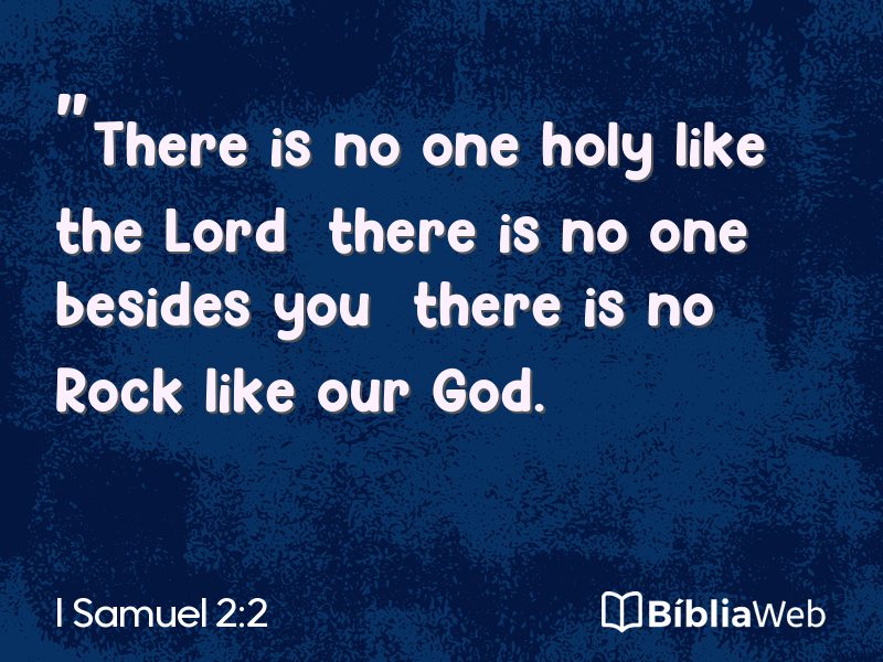 I Samuel 2:2 em imagem para compartilhar