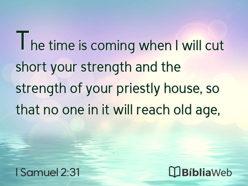 I Samuel 2:31 em imagem para compartilhar