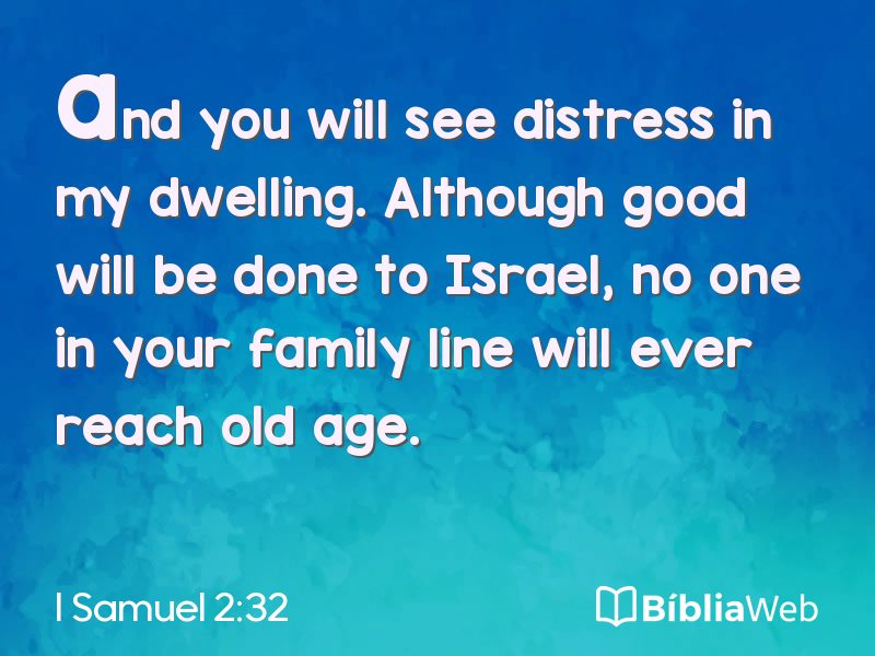 I Samuel 2:32 em imagem para compartilhar