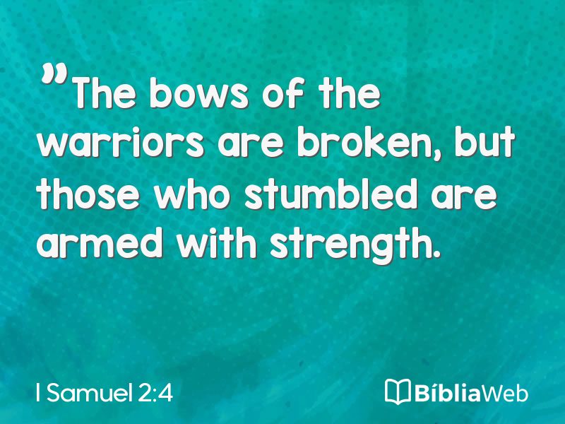 I Samuel 2:4 em imagem para compartilhar