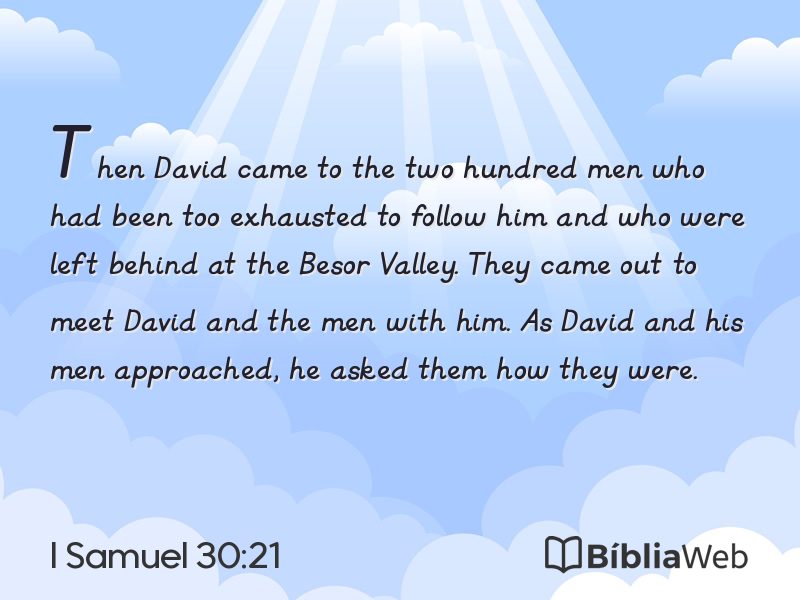 I Samuel 30:21 em imagem para compartilhar