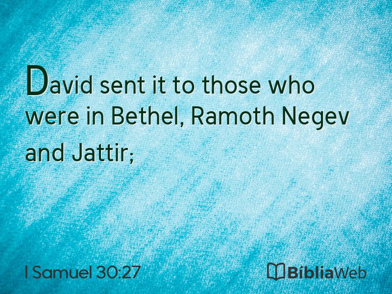 I Samuel 30:27 em imagem para compartilhar