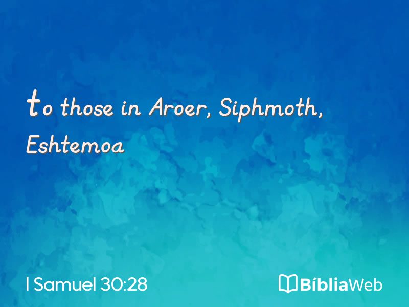 I Samuel 30:28 em imagem para compartilhar