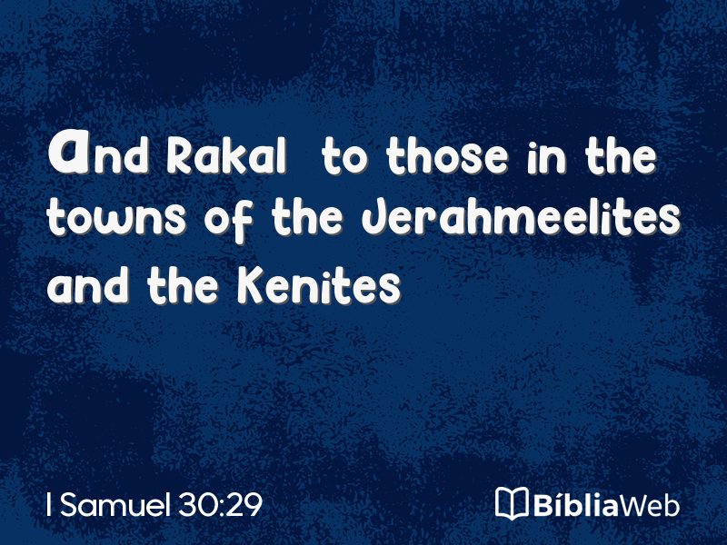 I Samuel 30:29 em imagem para compartilhar