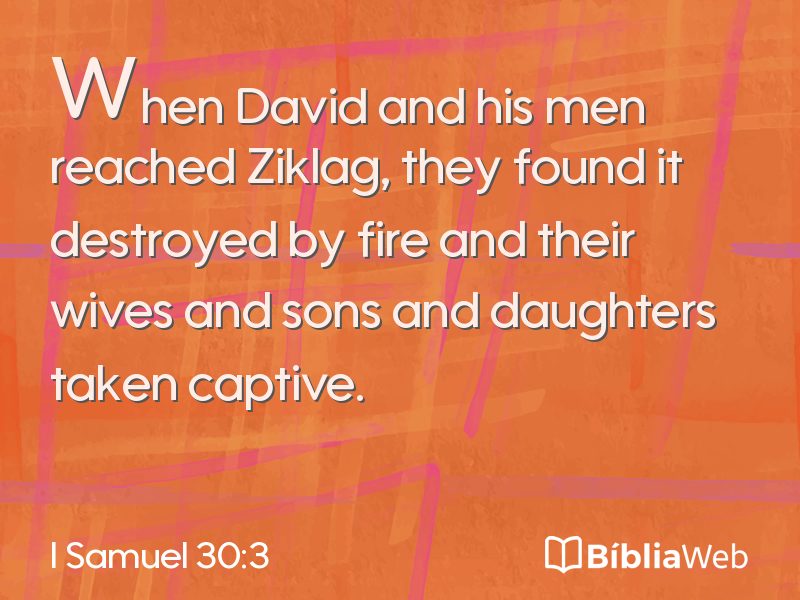 I Samuel 30:3 em imagem para compartilhar