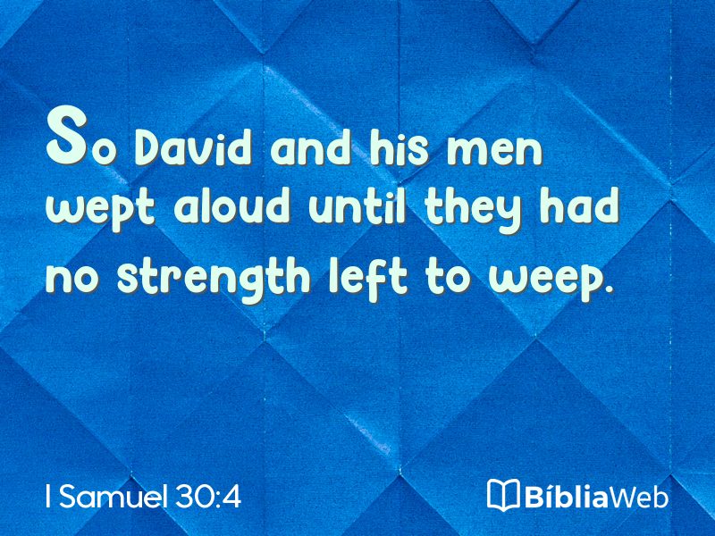 I Samuel 30:4 em imagem para compartilhar
