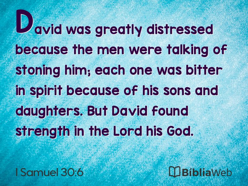 I Samuel 30:6 em imagem para compartilhar