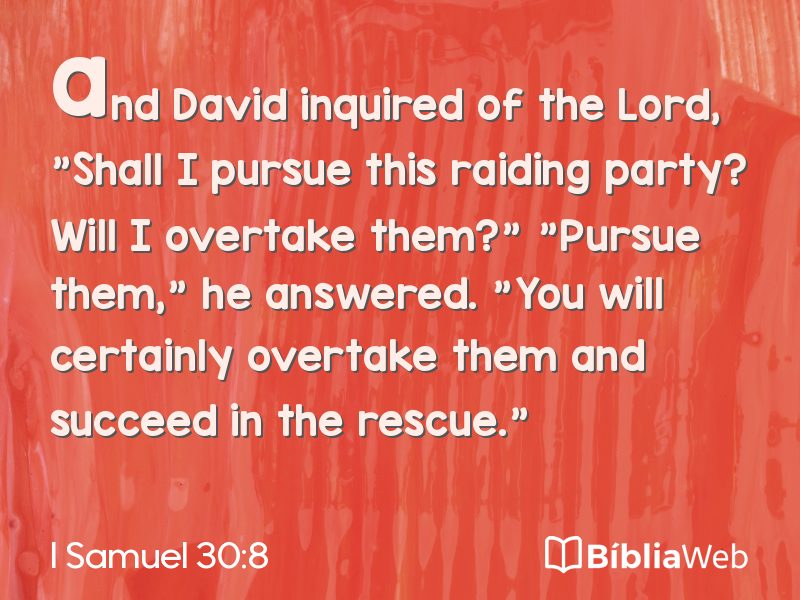 I Samuel 30:8 em imagem para compartilhar