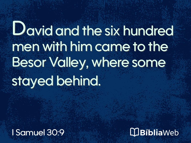 I Samuel 30:9 em imagem para compartilhar