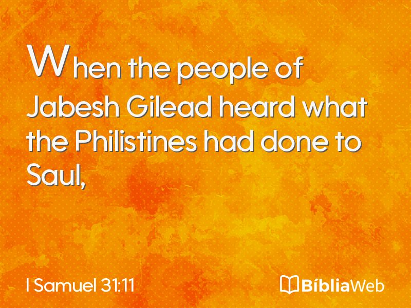 I Samuel 31:11 em imagem para compartilhar