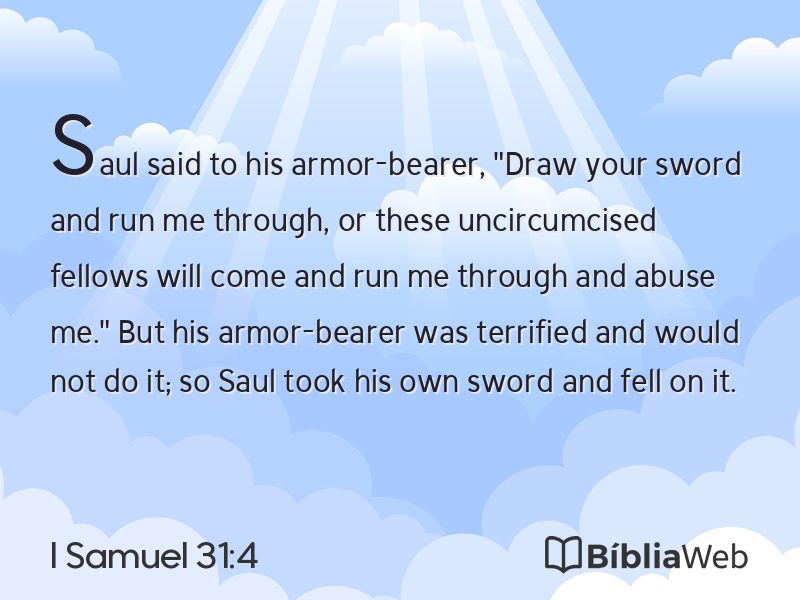I Samuel 31:4 em imagem para compartilhar