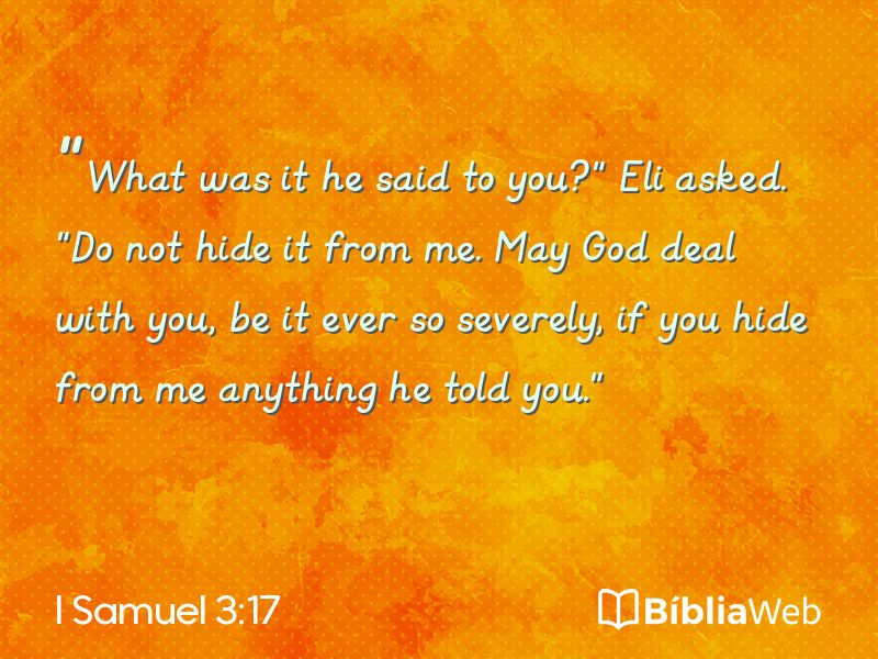 I Samuel 3:17 em imagem para compartilhar