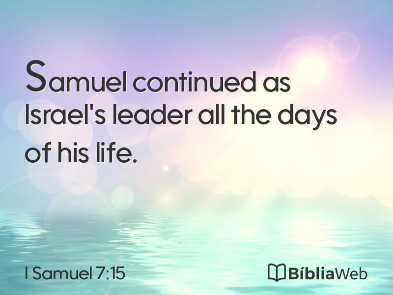I Samuel 7:15 em imagem para compartilhar