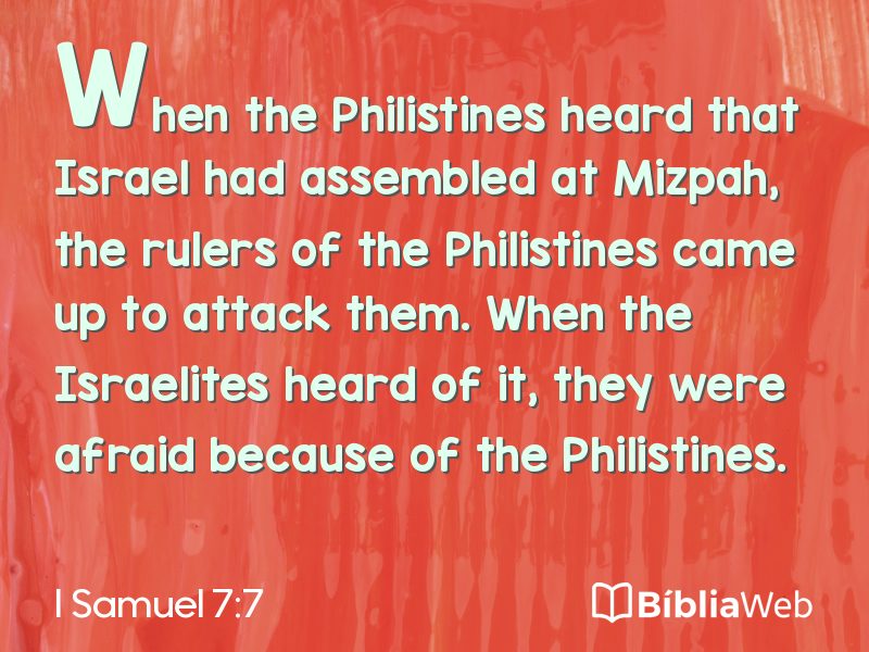 I Samuel 7:7 em imagem para compartilhar