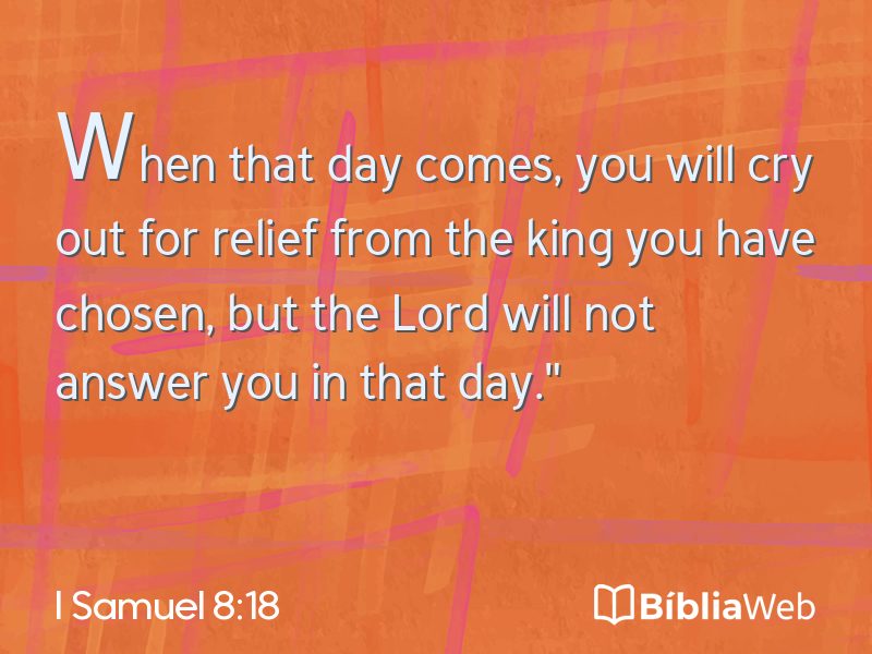 I Samuel 8:18 em imagem para compartilhar