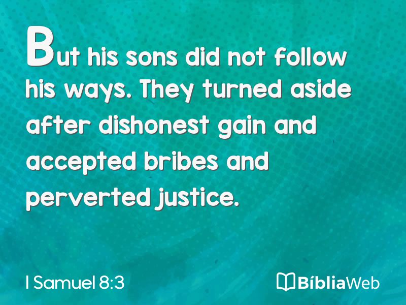I Samuel 8:3 em imagem para compartilhar