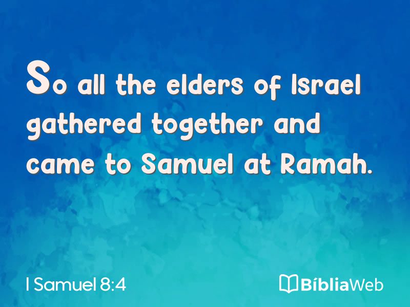 I Samuel 8:4 em imagem para compartilhar