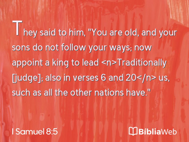 I Samuel 8:5 em imagem para compartilhar