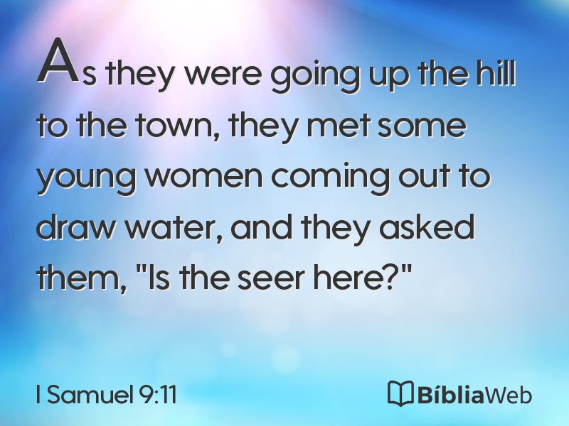 I Samuel 9:11 em imagem para compartilhar