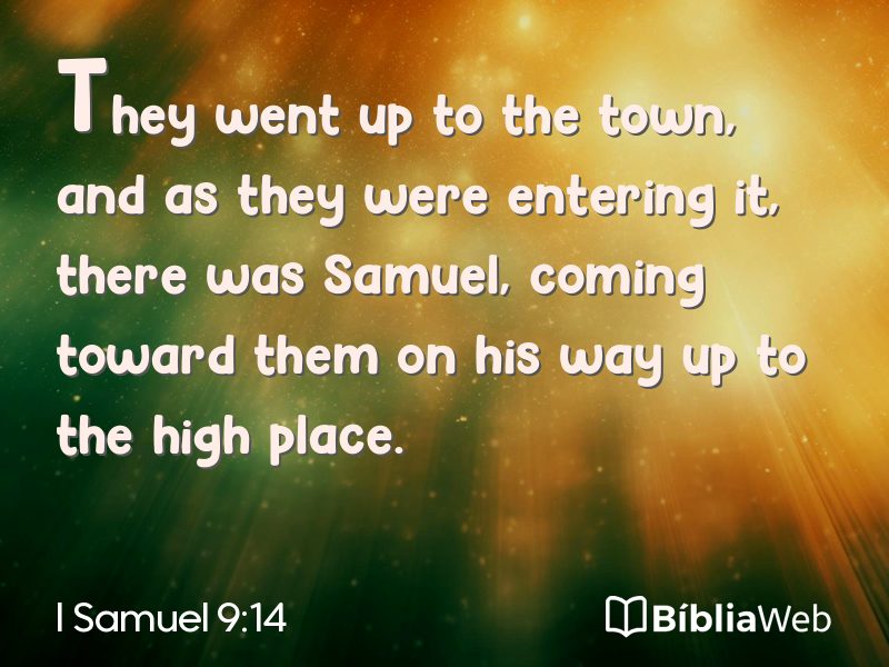 I Samuel 9:14 em imagem para compartilhar